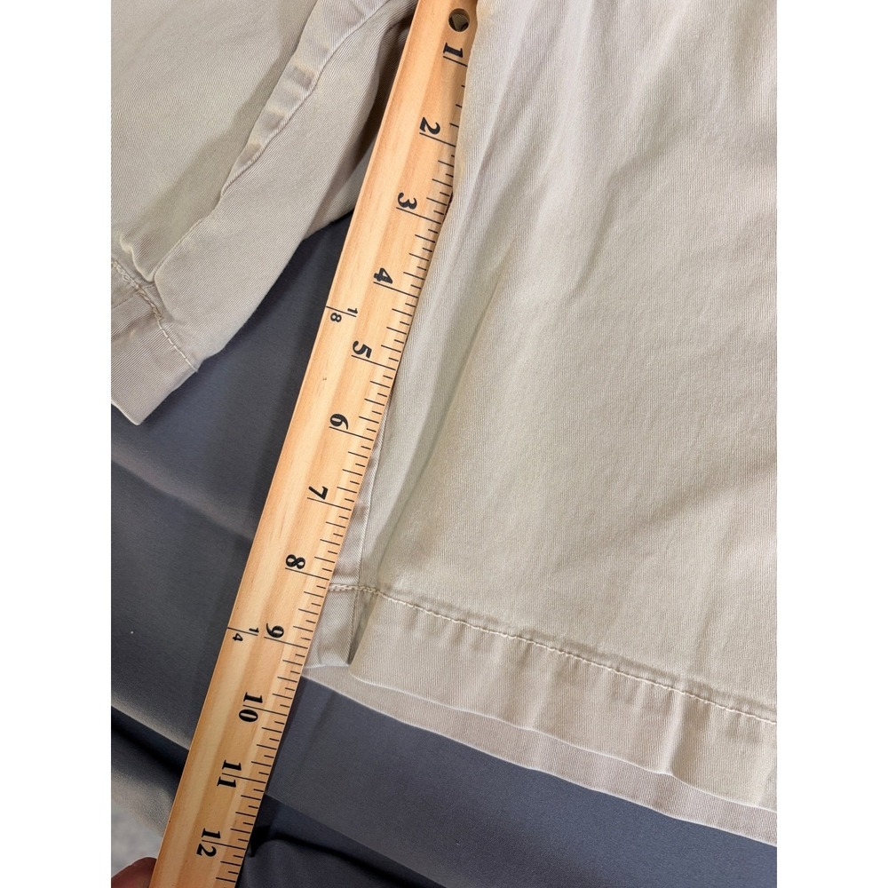 American Eagle Outfitters Active Flex Slim Fit Khaki Chino Shorts Mens 34 Tan - Picture 10 of 11